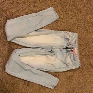 Bleached skinny jeans